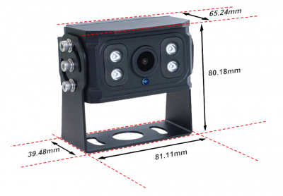 TFT710AHD + CM163-AHD ~ Monitor und Rückfahrkamera-Set mit 12m-Kabel